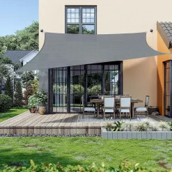 Online SONGMICS Parasol bois 2 x 1,25 m gris