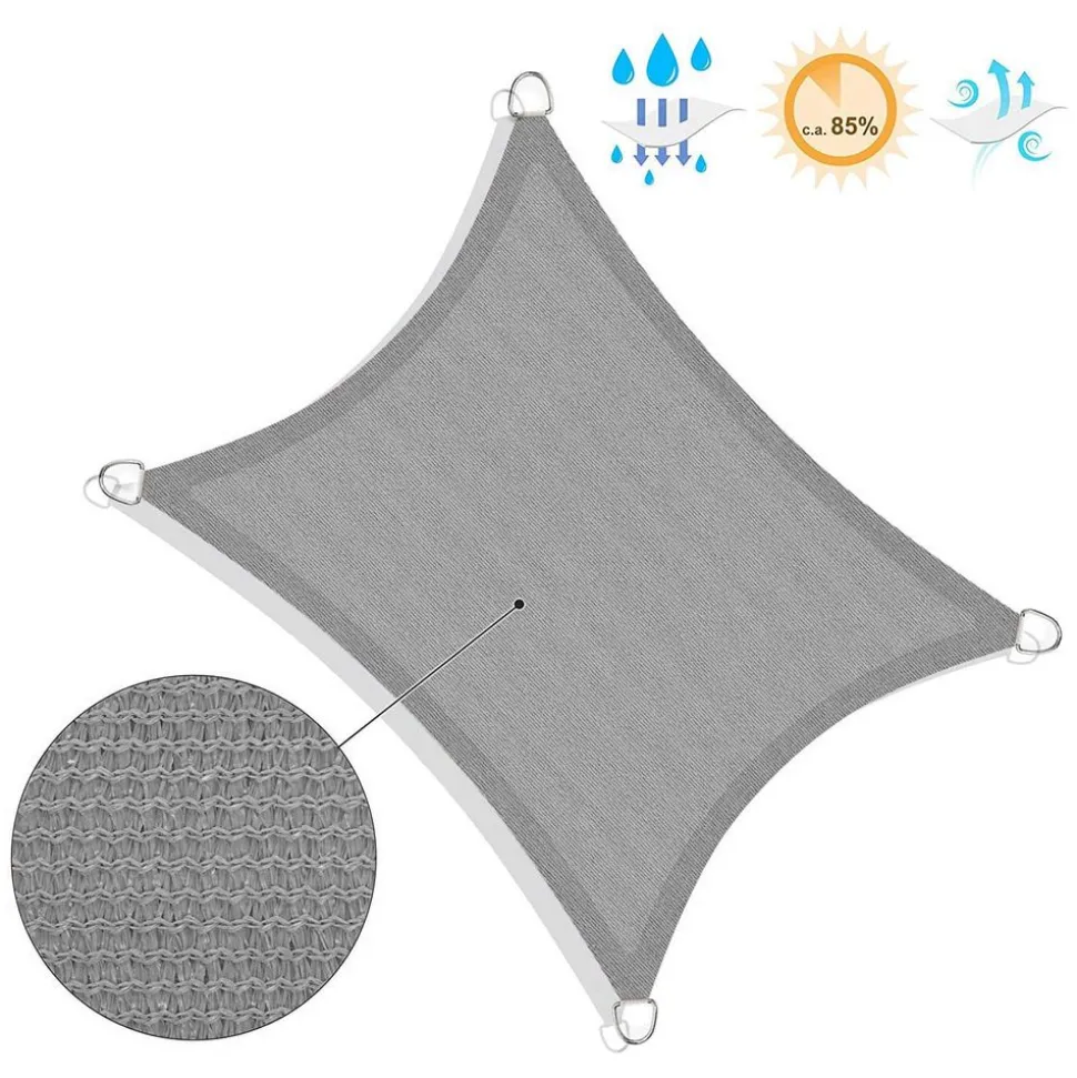 Online SONGMICS Parasol bois 2 x 1,25 m gris