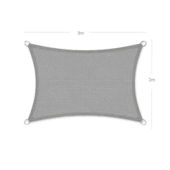 Online SONGMICS Parasol bois 2 x 1,25 m gris