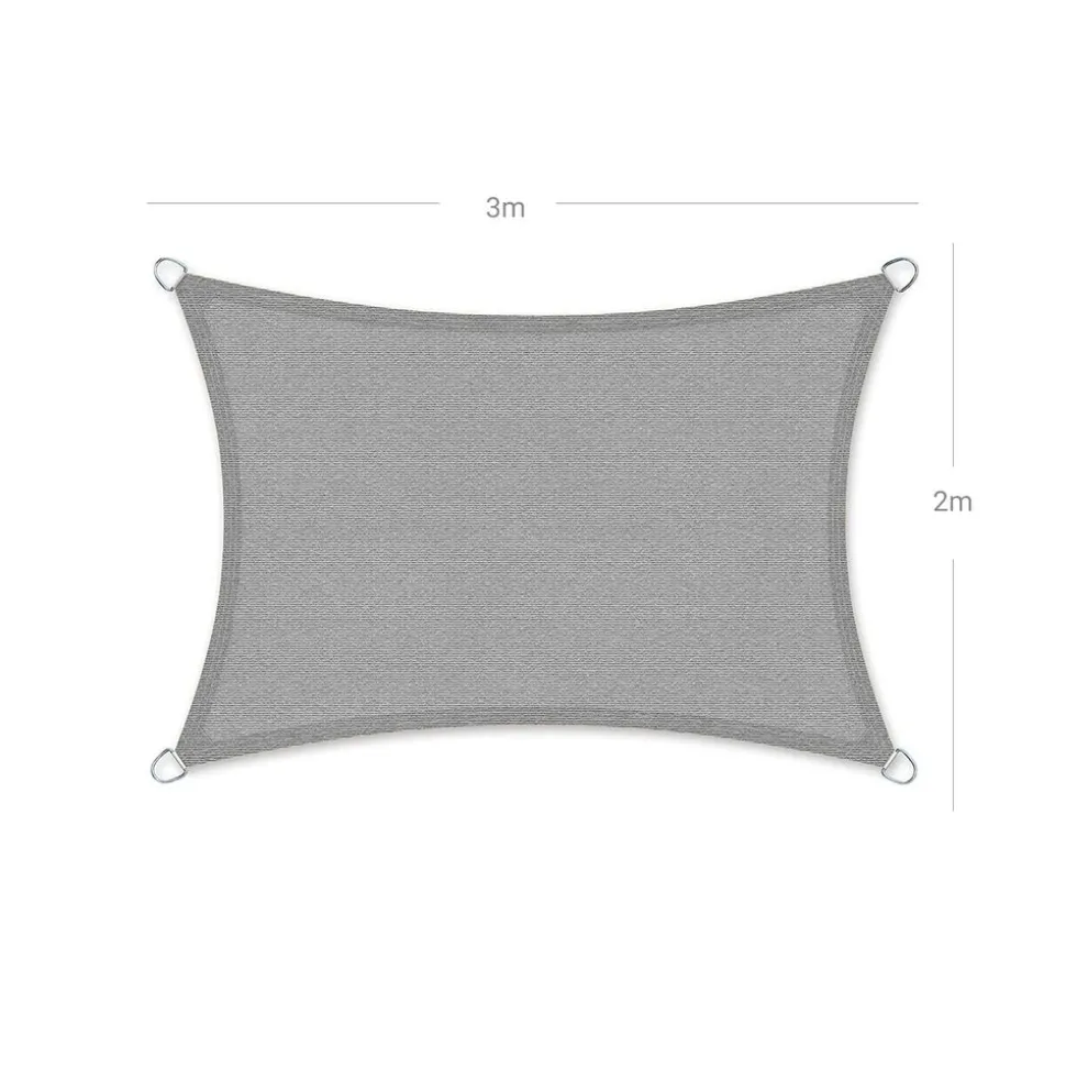 Online SONGMICS Parasol bois 2 x 1,25 m gris