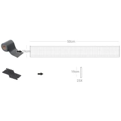 Clearance SONGMICS Parasol bois 3 x 2 m gris