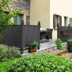 Outlet SONGMICS Parasol de balcon Ø2,7 m taupe