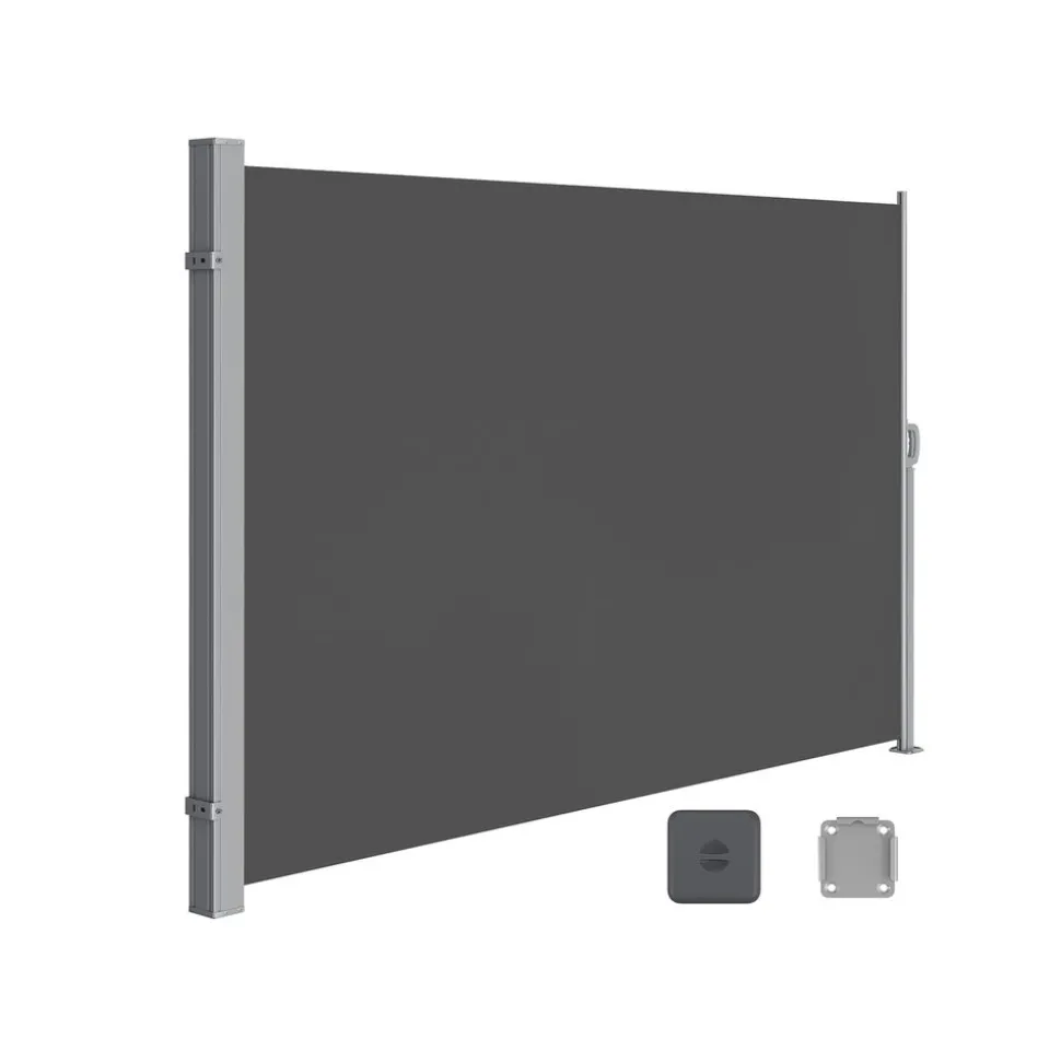 Flash Sale SONGMICS Parasol de jardin 270 x 270 cm inclinable gris tourterelle