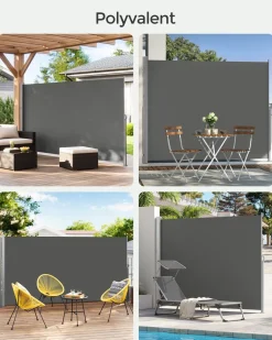 Flash Sale SONGMICS Parasol de jardin 270 x 270 cm inclinable gris tourterelle