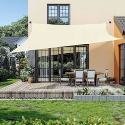 Outlet SONGMICS Parasol rectangulaire 200 x 150 cm sans pied gris