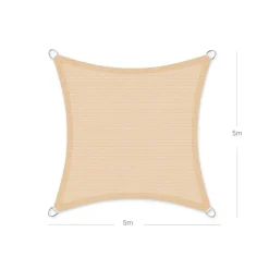 Outlet SONGMICS Parasol rectangulaire 200 x 150 cm sans pied gris