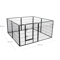 Cheap SONGMICS Parc 80 x 80 cm noir