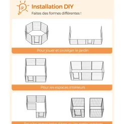 Fashion SONGMICS Parc 77 x 100 cm noir