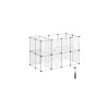 Flash Sale SONGMICS Parc modulable pour cochon d'inde 143 x 73 x 91 cm transparent