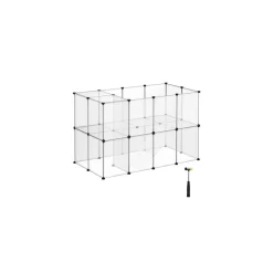 Flash Sale SONGMICS Parc modulable pour cochon d'inde 143 x 73 x 91 cm transparent