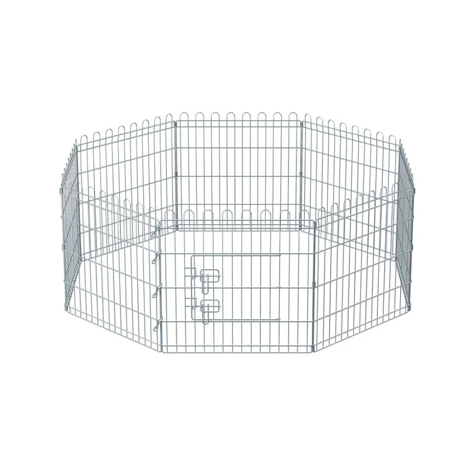 Cheap SONGMICS Parc pour chien 159 x 159 x 61 cm Argent