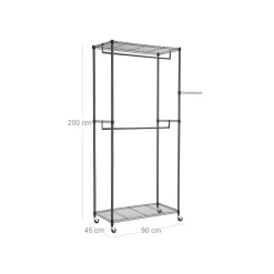 Online SONGMICS Penderie mobile noir
