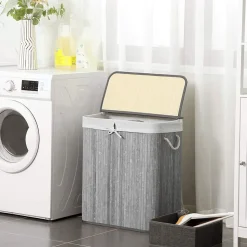 Discount SONGMICS Penderie tissu gris