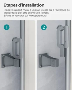 Sale SONGMICS Piquet de sol pour store latéral Gris