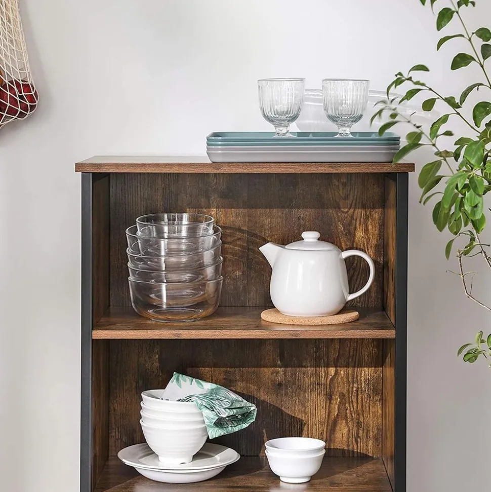 Flash Sale SONGMICS Placard 2 portes industriel Marron Rustique