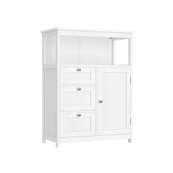 Outlet SONGMICS Placard avec miroir 3 portes Blanc