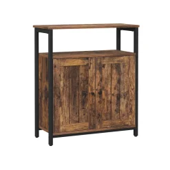 Outlet SONGMICS Placard façon lattes Blanc