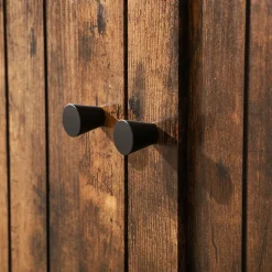 Outlet SONGMICS Placard façon lattes Blanc