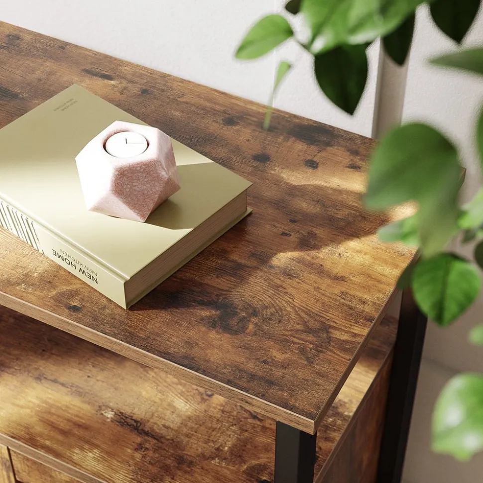 Outlet SONGMICS Placard façon lattes Blanc