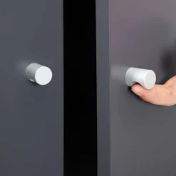 Shop SONGMICS Placard métal Gris