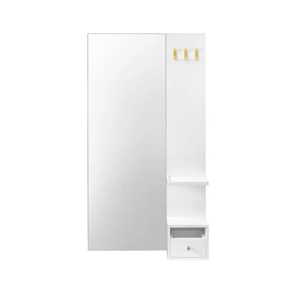 Discount SONGMICS Placard mural 2 portes blanc