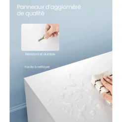 Best Sale SONGMICS Placard mural salle de bain Blanc