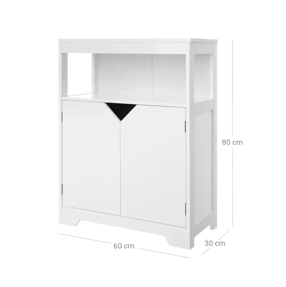 Flash Sale SONGMICS Placard salle de bain quadrillage Blanc