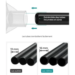 Fashion SONGMICS Plateau de lit pinces réglables beige naturel