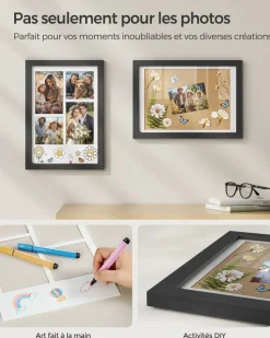 Shop SONGMICS Pêle-mêle 4 photos marron