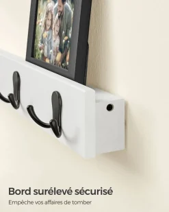 Clearance SONGMICS Portant à vêtement 5 étagères de rangement noir d'encre