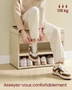 Flash Sale SONGMICS Portant à vêtements avec roulettes en acier noir