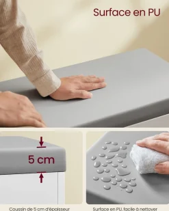 Flash Sale SONGMICS Portant à vêtements avec roulettes en acier noir