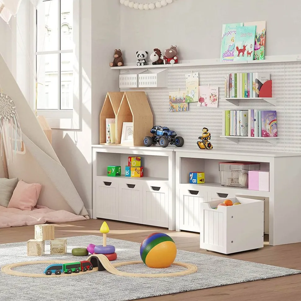 Best Sale SONGMICS Portant à vêtements avec étagère à 3 niveaux grège et noir Grège + Noir