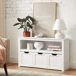 Best Sale SONGMICS Portant à vêtements avec étagère à 3 niveaux grège et noir Grège + Noir