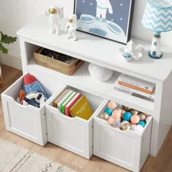 Best Sale SONGMICS Portant à vêtements avec étagère à 3 niveaux grège et noir Grège + Noir