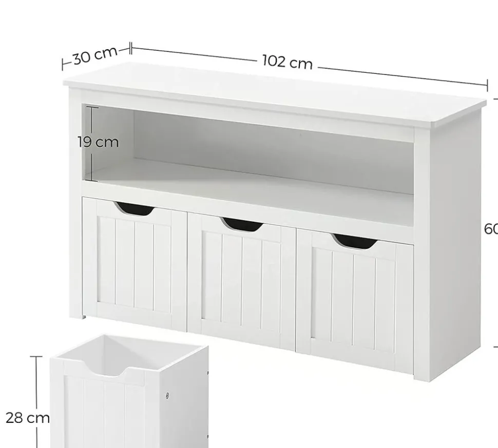 Best Sale SONGMICS Portant à vêtements avec étagère à 3 niveaux grège et noir Grège + Noir