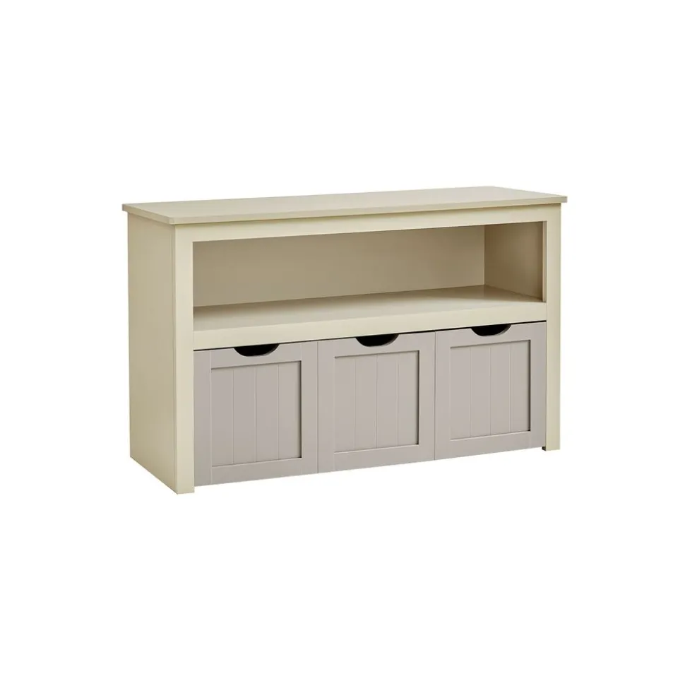 Best Sale SONGMICS Portant à vêtements avec étagère à 3 niveaux grège et noir Grège + Noir