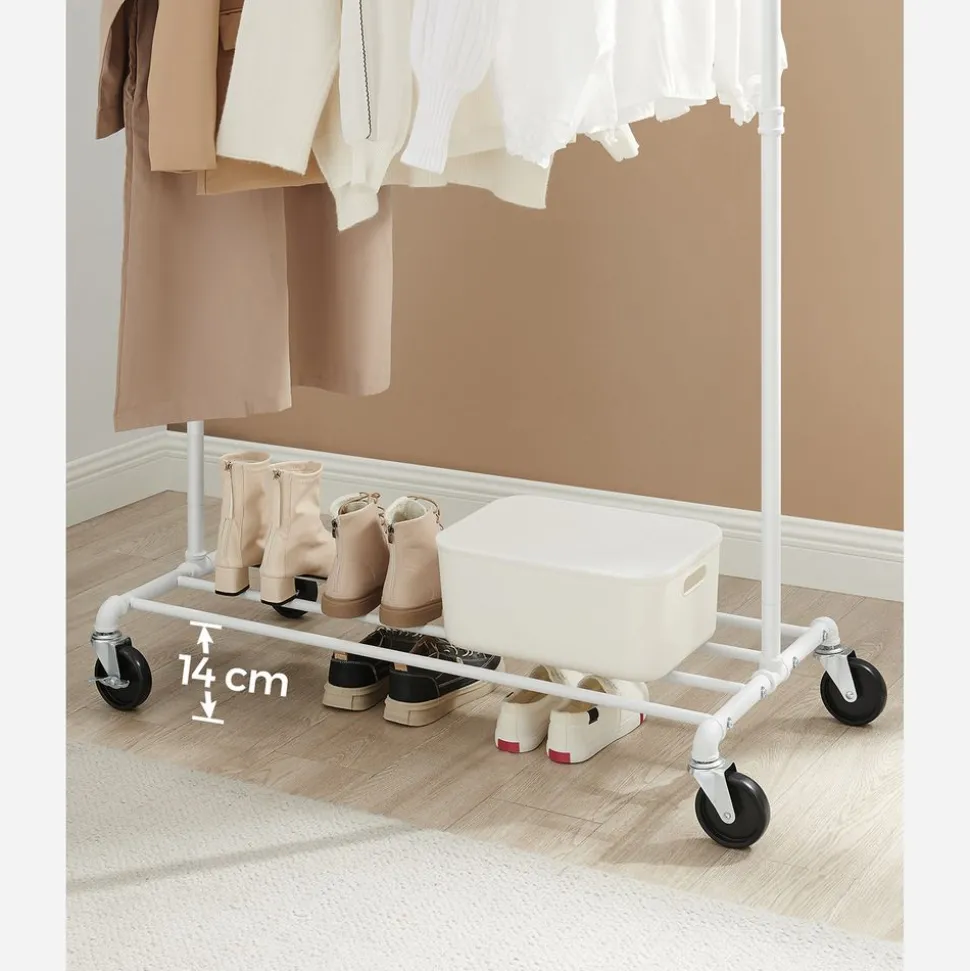 Shop SONGMICS Portant à vêtements Blanc