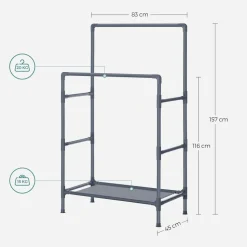 Outlet SONGMICS Portant à vêtements double