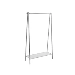 Fashion SONGMICS Portant à vêtements en acier avec tringle et étagère 33,5 x 92,5 x 153 cm argent