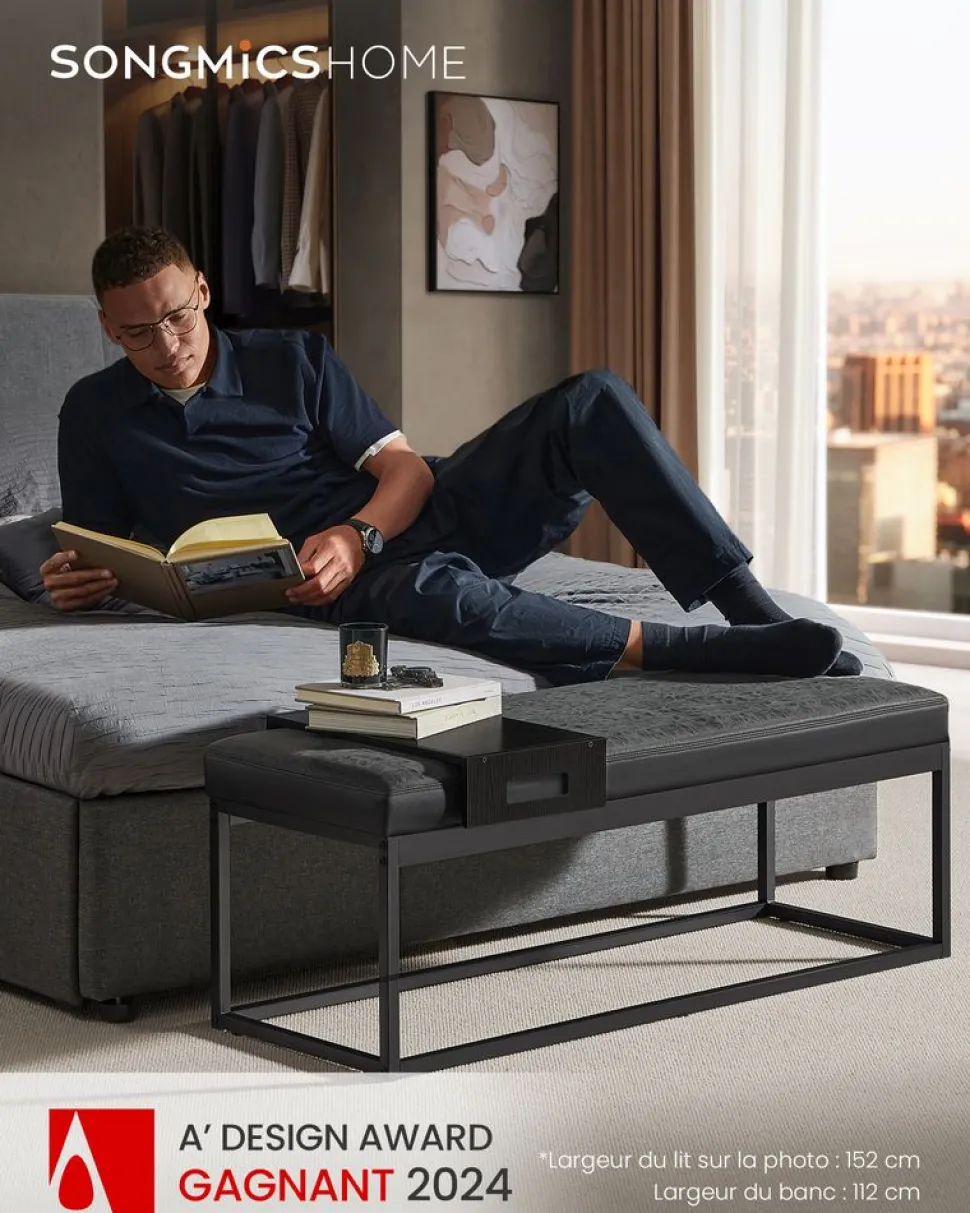 Sale SONGMICS Portant à vêtements en métal blanc