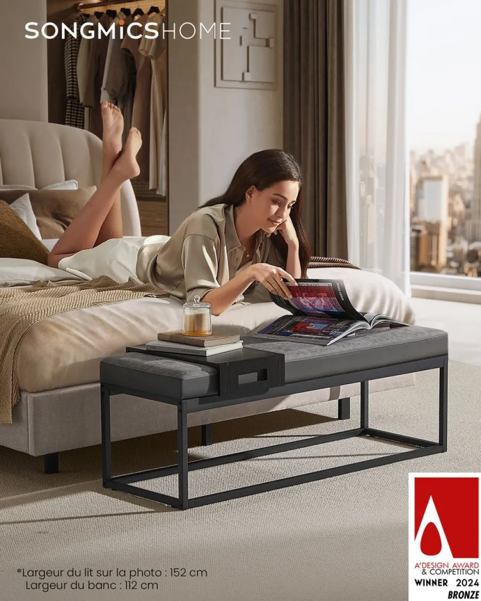 Sale SONGMICS Portant à vêtements en métal blanc