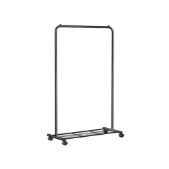 Clearance SONGMICS Portant à vêtements mobile Noir