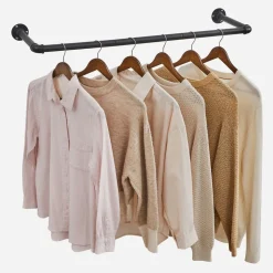 Best Sale SONGMICS Portant barre vêtement Noir