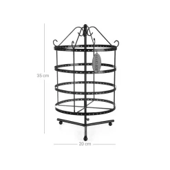 Store SONGMICS Portant bijoux sur pieds noir