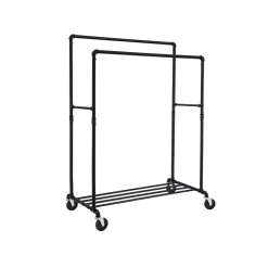 Clearance SONGMICS Portant double Noir