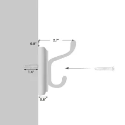 Clearance SONGMICS Portant mural Blanc