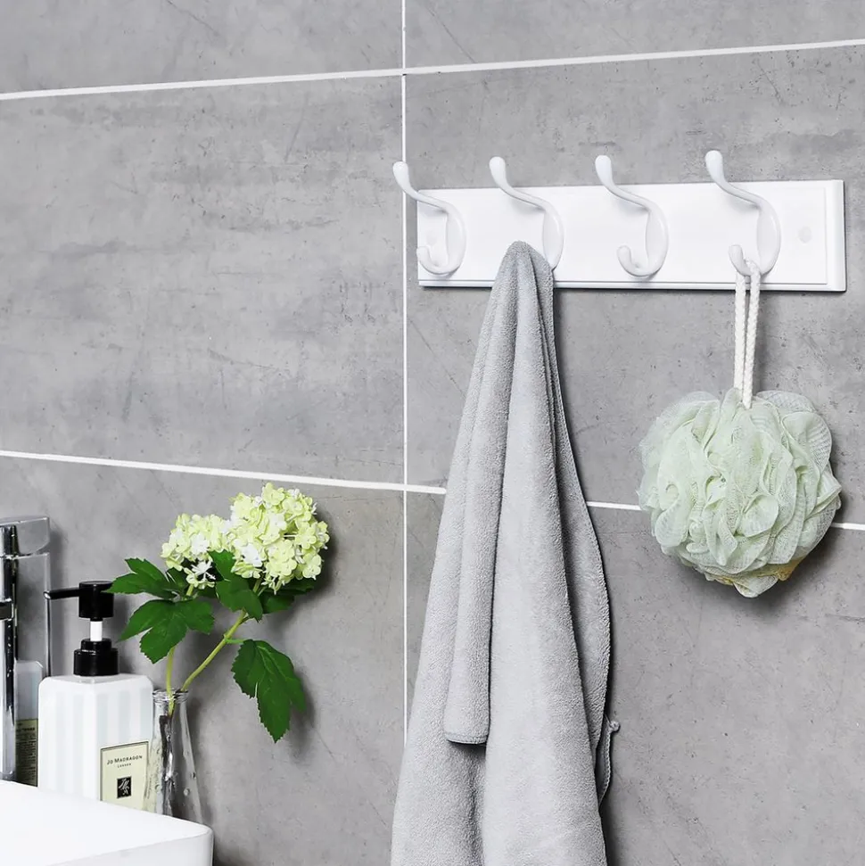 Clearance SONGMICS Portant mural Blanc