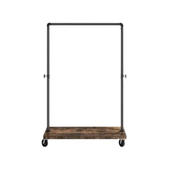 Outlet SONGMICS Portant planche industriel Marron Rustique + Noir