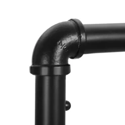 Outlet SONGMICS Portant planche industriel Marron Rustique + Noir